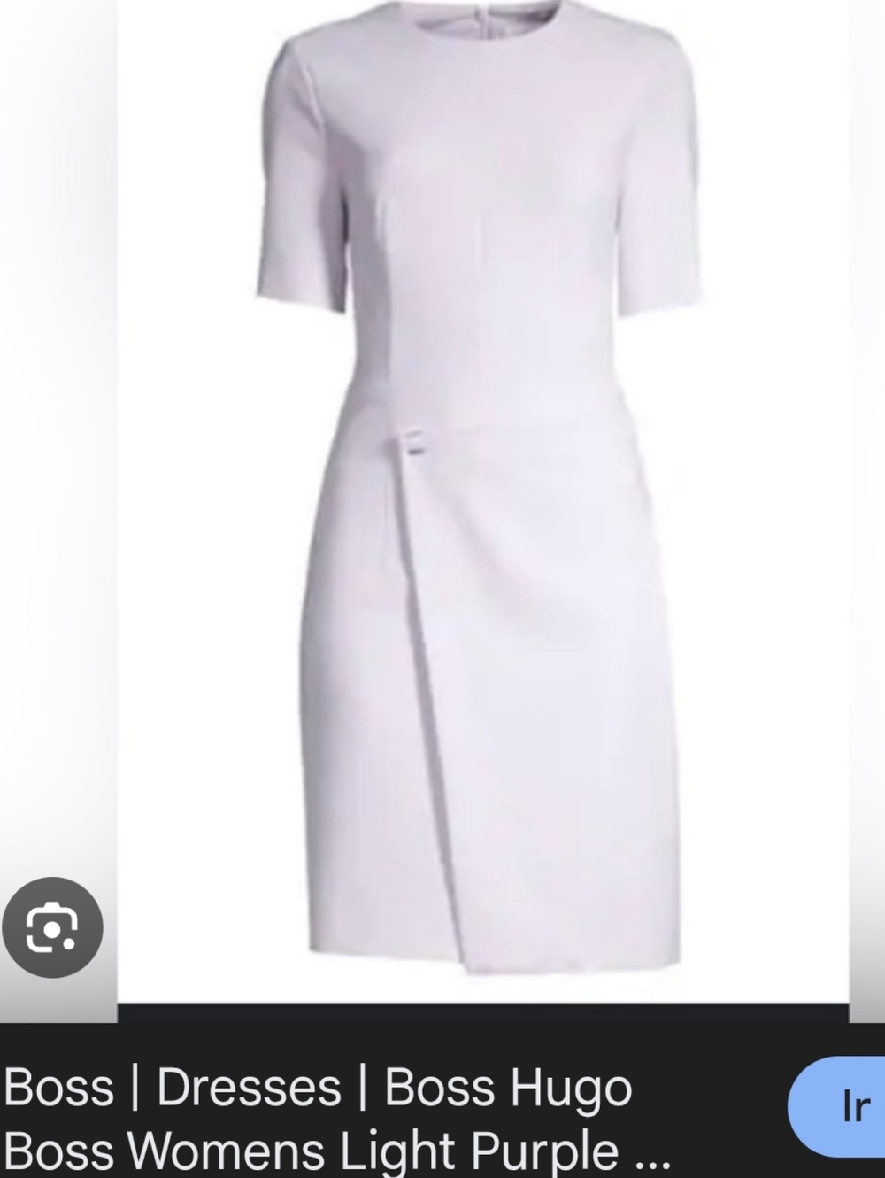 Boss Light Lilac Midi Sheath Dress